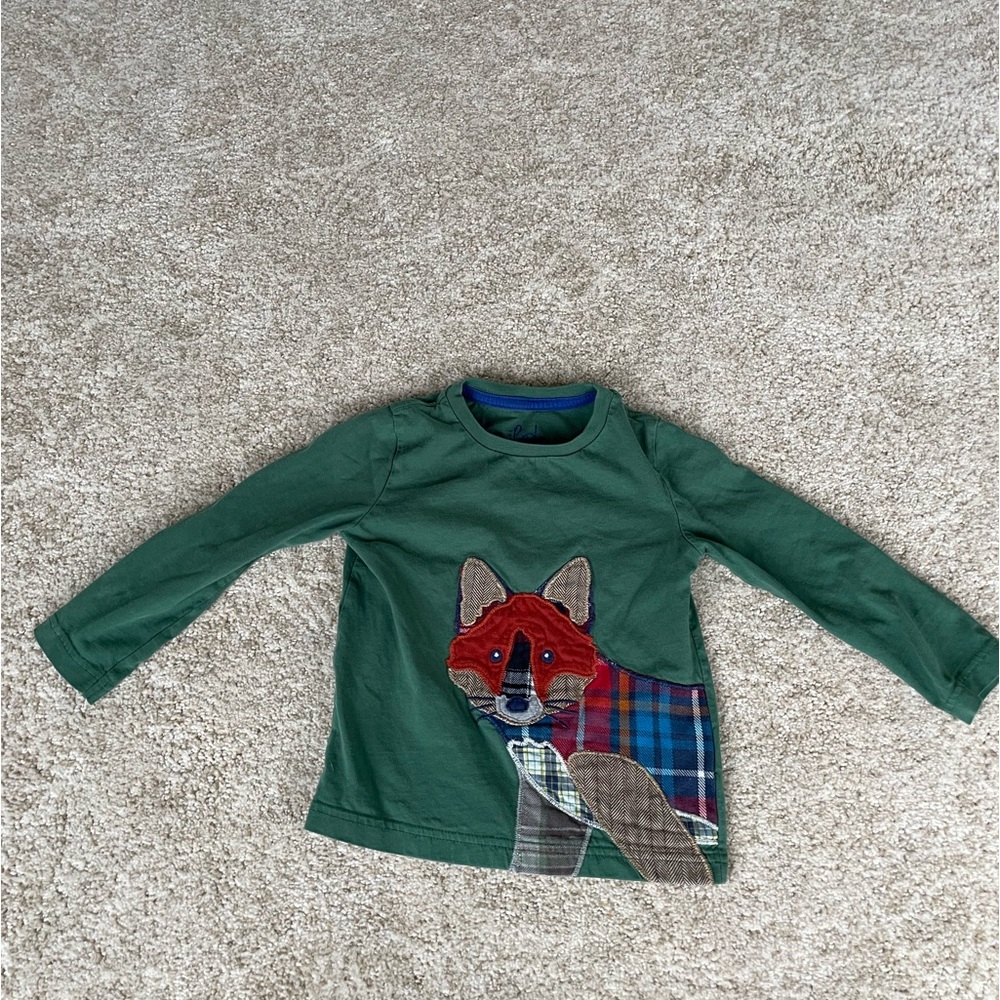 Mini Boden Fox Shirt 3T